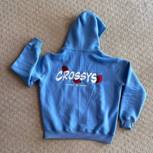 Crossys Classic Hoodie - Light Blue Womens